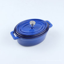 Oval Cast Iron enamel mini casserole mini dutch oven